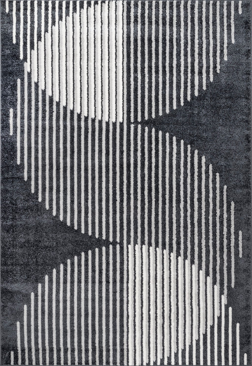 Moon Patterned Area Rug 160x230 cm Grey