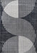 Moon Patterned Area Rug 160x230 cm Grey