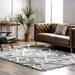 Morgan Diamond Trellis Area Rug 160x230 cm Dark Grey