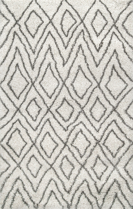 Moroccan Area Rug 160x230 cm in Ivory