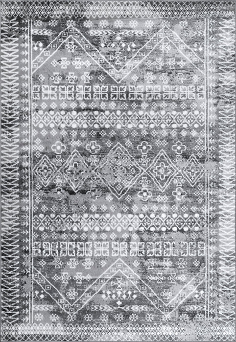 Moroccan Area Rug Grey 160 cm x 230 cm