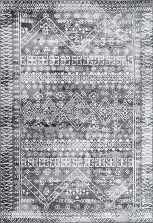 Moroccan Area Rug Grey 160 cm x 230 cm