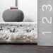 Moroccan Area Rug With Tassels In Off White Color