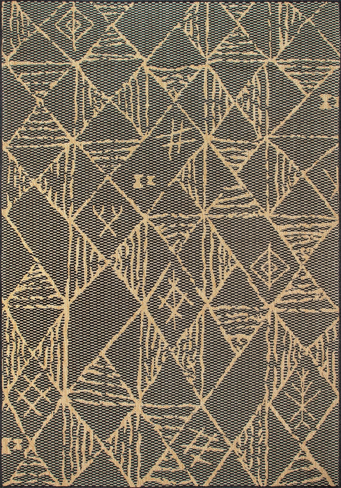 Moroccan Charcoal Area Rug for Indoor and Outdoor Use