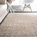 Moroccan Chevron Area Rug 120 cm Cream Color