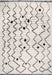 Tappeto marocchino con motivo Chevron con nappe in beige 160x230 cm