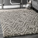 Moroccan Diamond Area Rug 160x230 cm Dark Grey