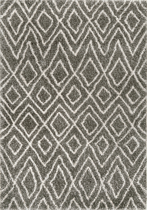 Moroccan Diamond Area Rug 160x230 cm Dark Grey