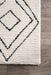 Moroccan Diamond Pattern Wool Area Rug 120 x 180 cm