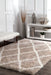 Marokkolainen Diamond Shag Area -matto beige 150x240 cm