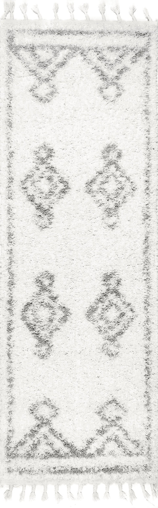 Moroccan Diamond Tassel Area Rug 120x180 cm