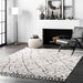 Moroccan Diamond Tassel Area Rug 160x230 cm Off White