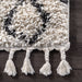 Moroccan Diamond Tassel Area Rug 160x230 cm Off White