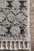 Moroccan Grey Tasseled Area Rug 150x90 cm