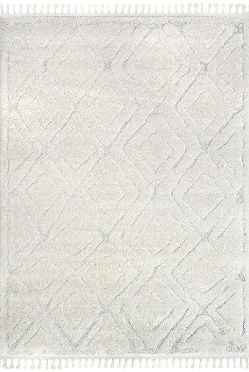 Moroccan-Inspired Cream Area Rug for Modern Spaces
