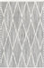 Moroccan Inspired Grey Lattice Area Rug 160x230 cm