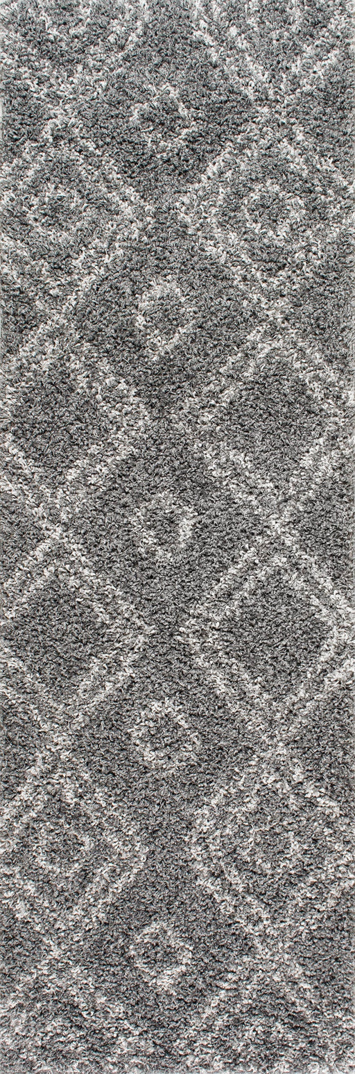 Moroccan Inspired Shag Rug in Dark Grey 160x230 cm