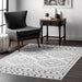 Moroccan Machine Washable Area Rug in White 150x250 cm