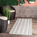 Moroccan Pattern Area Rug For Indoor Outdoor Use