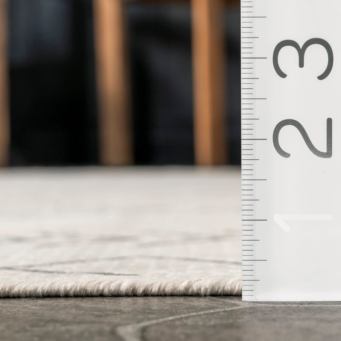 Moroccan Pattern Area Rug For Indoor Outdoor Use