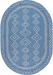 Moroccan Pattern Indoor Outdoor Area Rug Blue 140x200 cm