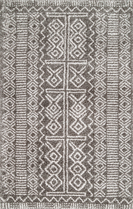 Moroccan Rug Dark Grey 160x230cm for Living Room