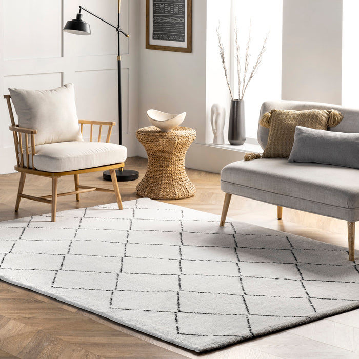 Moroccan Shag Area Rug 120cm x 180cm Natural Fiber