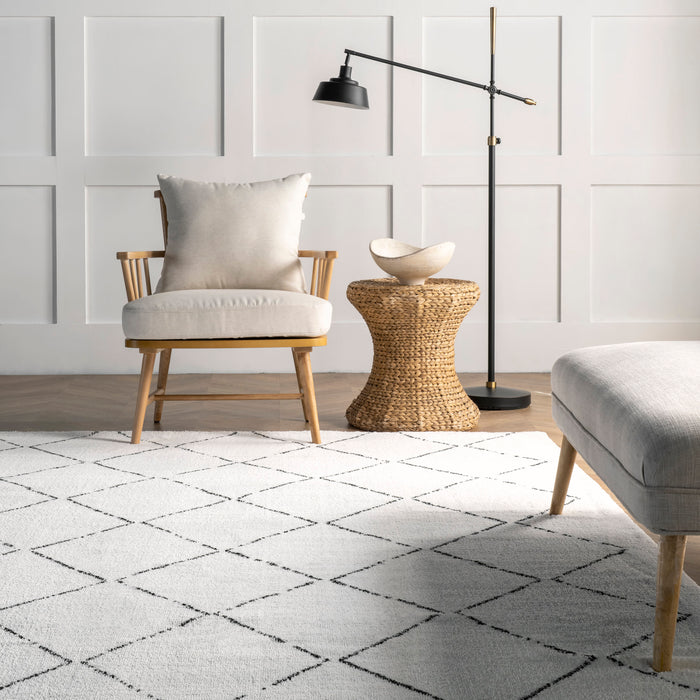 Moroccan Shag Area Rug 120cm x 180cm Natural Fiber