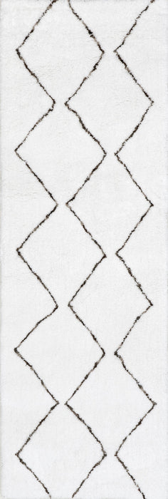 Moroccan Shag Area Rug 120x180 cm Natural Fiber