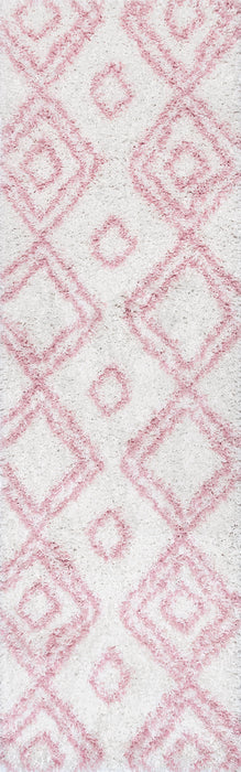 Moroccan Shag Area -matto 120x180 cm Pinkki