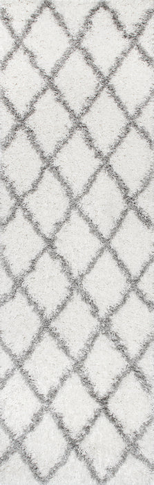 Moroccan Shag Lattice Area Rug 150x200 cm