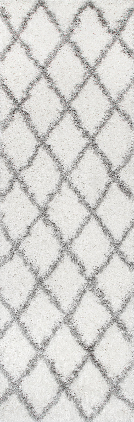 Moroccan Shag Lattice Area Rug 150x200 cm