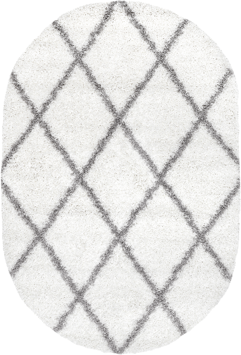 Moroccan Shag Lattice Area Rug 160x230 cm