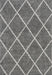 Tappeto marocchino Shag Lattice grigio scuro 120x180 cm