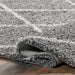 Moroccan Shag Lattice Area Rug in Grey