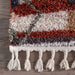 Moroccan Shag Rug With Tassels 160cm Red