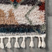 Moroccan Shag Rug With Tassels 160x230cm Grey