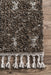 Moroccan Shag Rug With Tassels In Brown Color