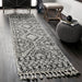 Moroccan Shag Rug With Tassels In Grey Color