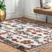 Moroccan Shag Rug With Tassels In Multicolor 160x230 cm
