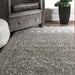 Moroccan Shag Rug With Tassels In Silver Color
