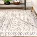 Moroccan Style Area Rug Light Grey 200x300 cm