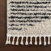 Moroccan Tassel Area Rug Off White 120 cm x 180 cm