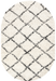 Moroccan Tassel Area Rug in Off White 150x240 cm