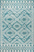 Moroccan Teal Indoor Outdoor Area Rug 150x240 cm