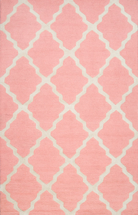 Marokon Trellis Area -matto 120x180 cm vauvan pinkki