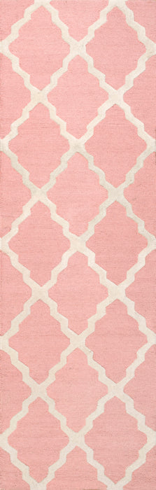 Marokon Trellis Area -matto 120x180 cm vauvan pinkki