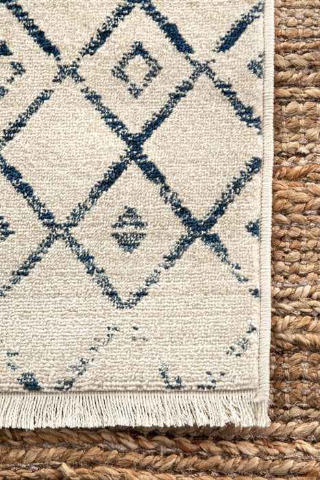 Moroccan Trellis Area Rug 120x180 cm Beige