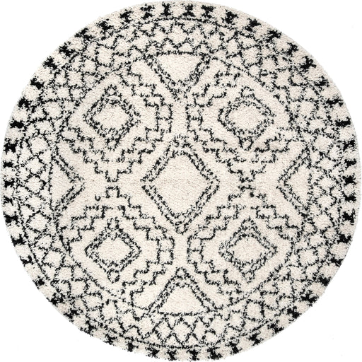 Moroccan Trellis Area Rug 120x180 cm Off White