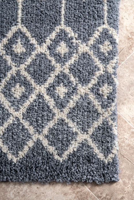 Moroccan Trellis Area Rug 160x230 cm Grey